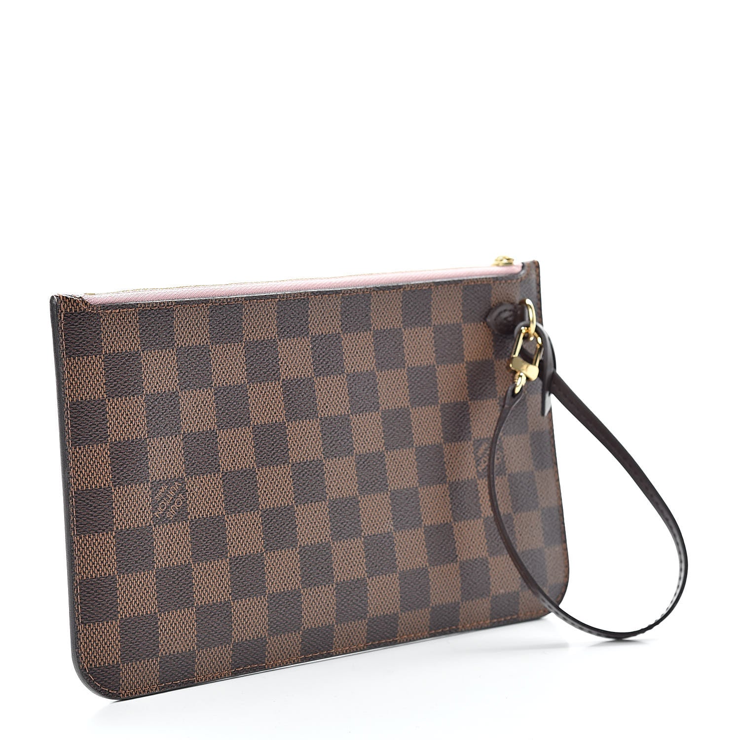 Louis Vuitton Damier Ebene Neverfull MM GM Pochette Rose Ballerine 3 of 12
