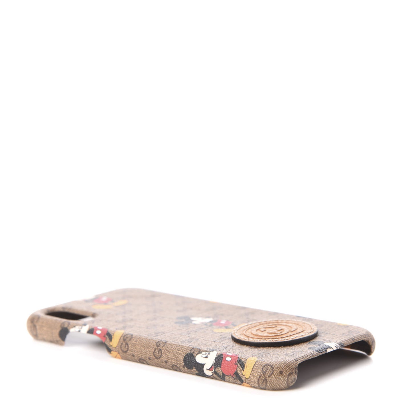 X DISNEY Mini Vintage GG Supreme Monogram Mickey Mouse iPhone X/XS Case Beige Vintage Sun Oil