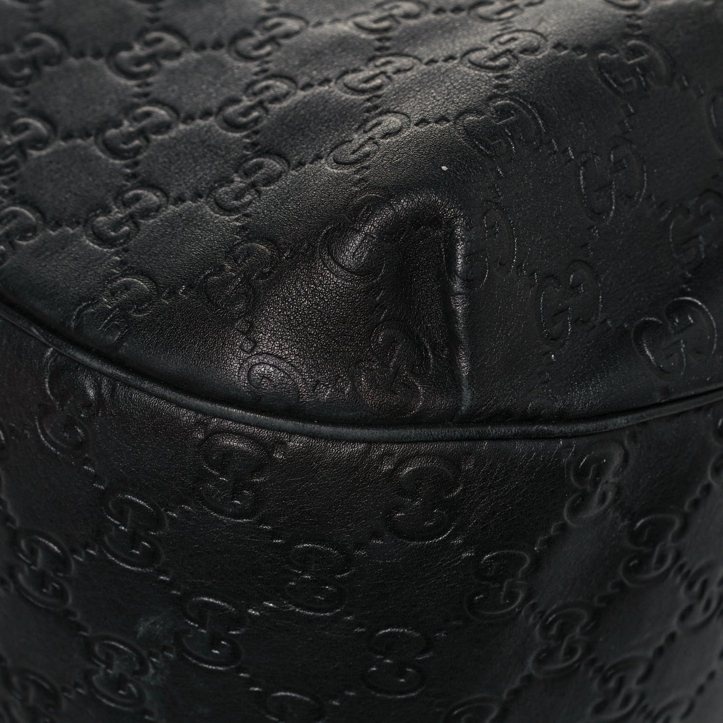 Guccissima Medium Emily Hobo Black