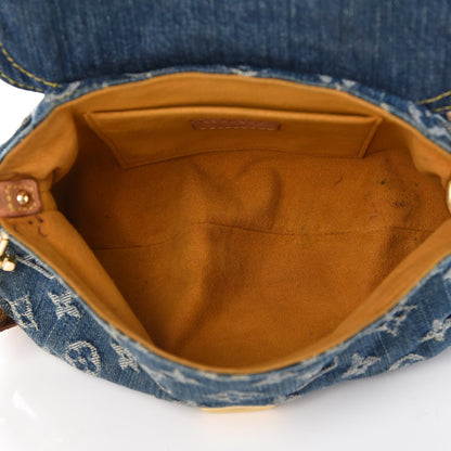 Louis Vuitton Monogram Denim Mini Pleaty Blue 5 of 9
