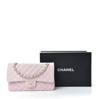 Chanel Caviar Quilted Medium Double Flap Light Pink 10 of 10