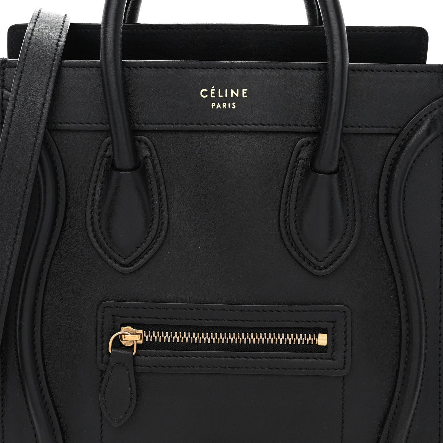 Smooth Calfskin Nano Luggage Black