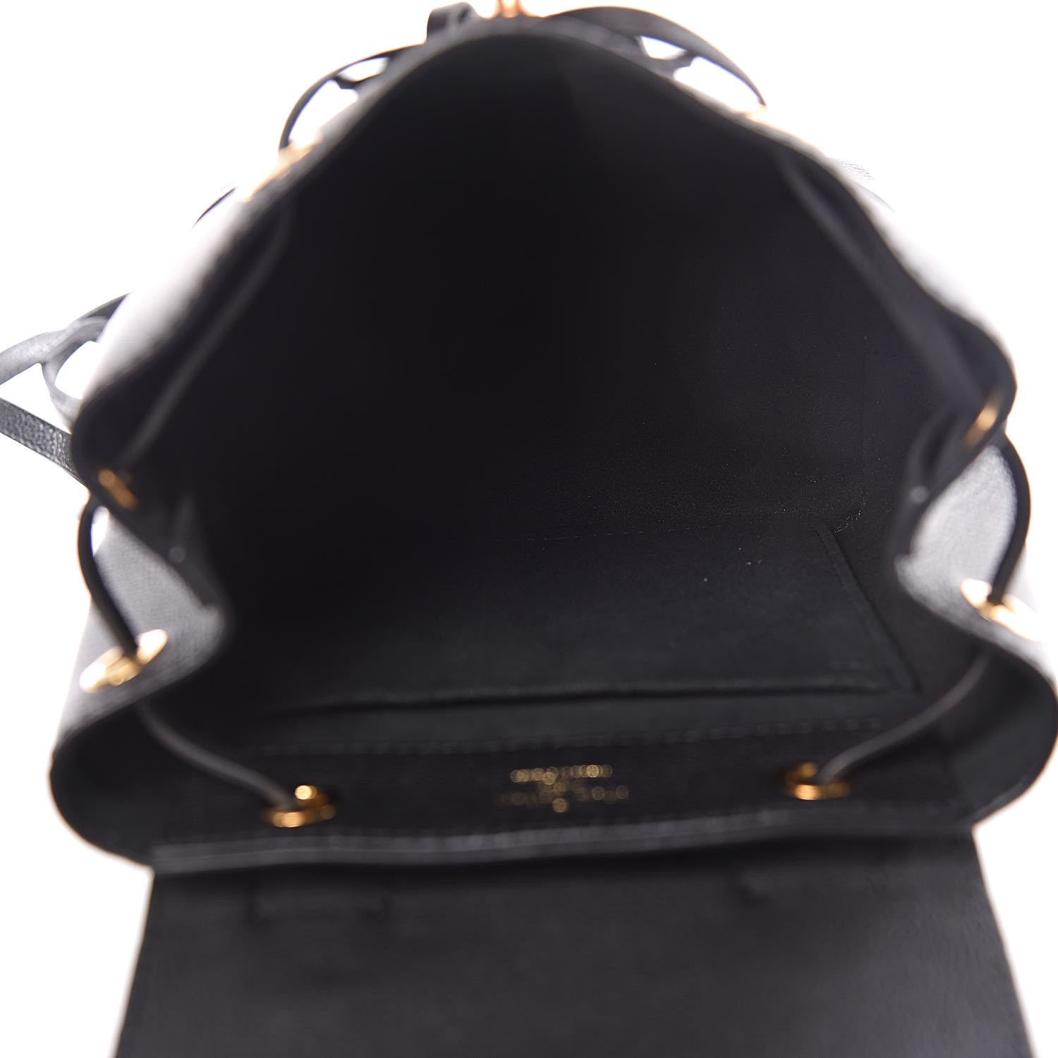 Louis Vuitton Calfskin Lockme Mini Backpack Black 5 of 13