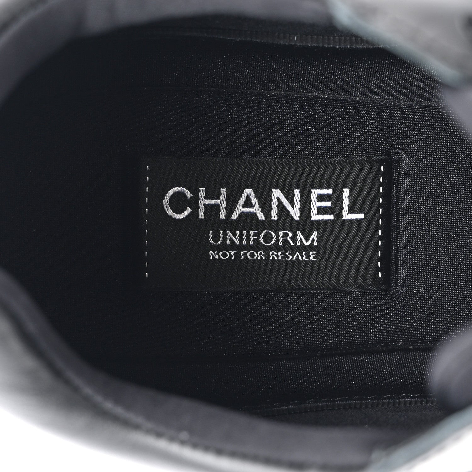 Chanel Calfskin Lambskin CC Uniform Sneakers 42 Black 8 of 12