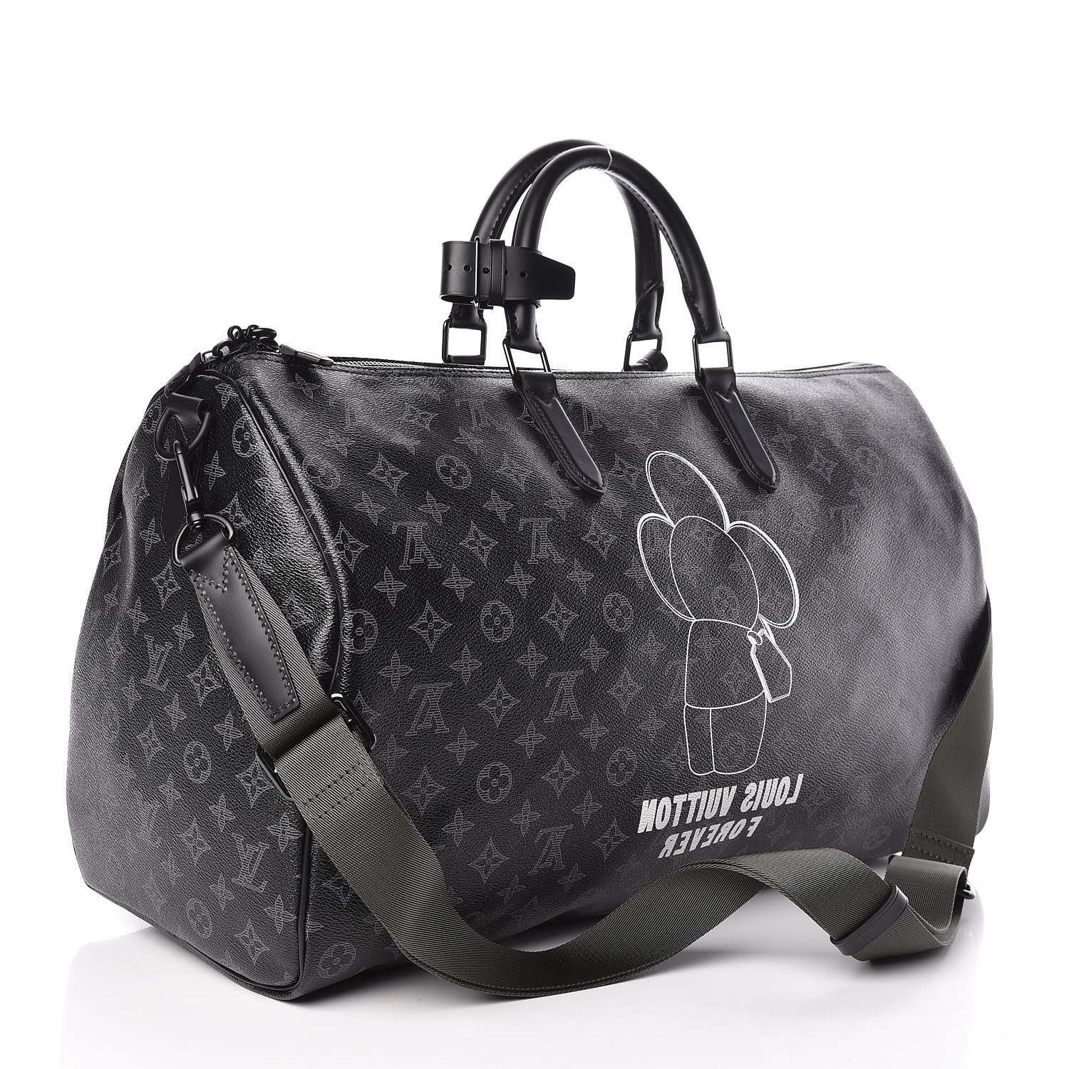 Louis Vuitton Monogram Eclipse Vivienne Keepall Bandouliere 50 3 of 10