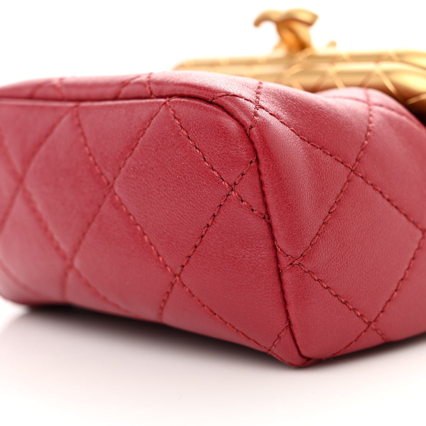 Lambskin Quilted Small My Crush Bag Red