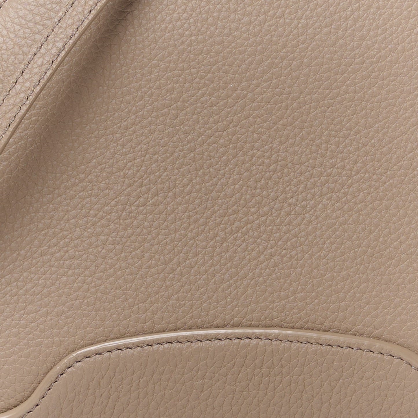 Grained Calfskin Sesia Crossbody Warm Mastic