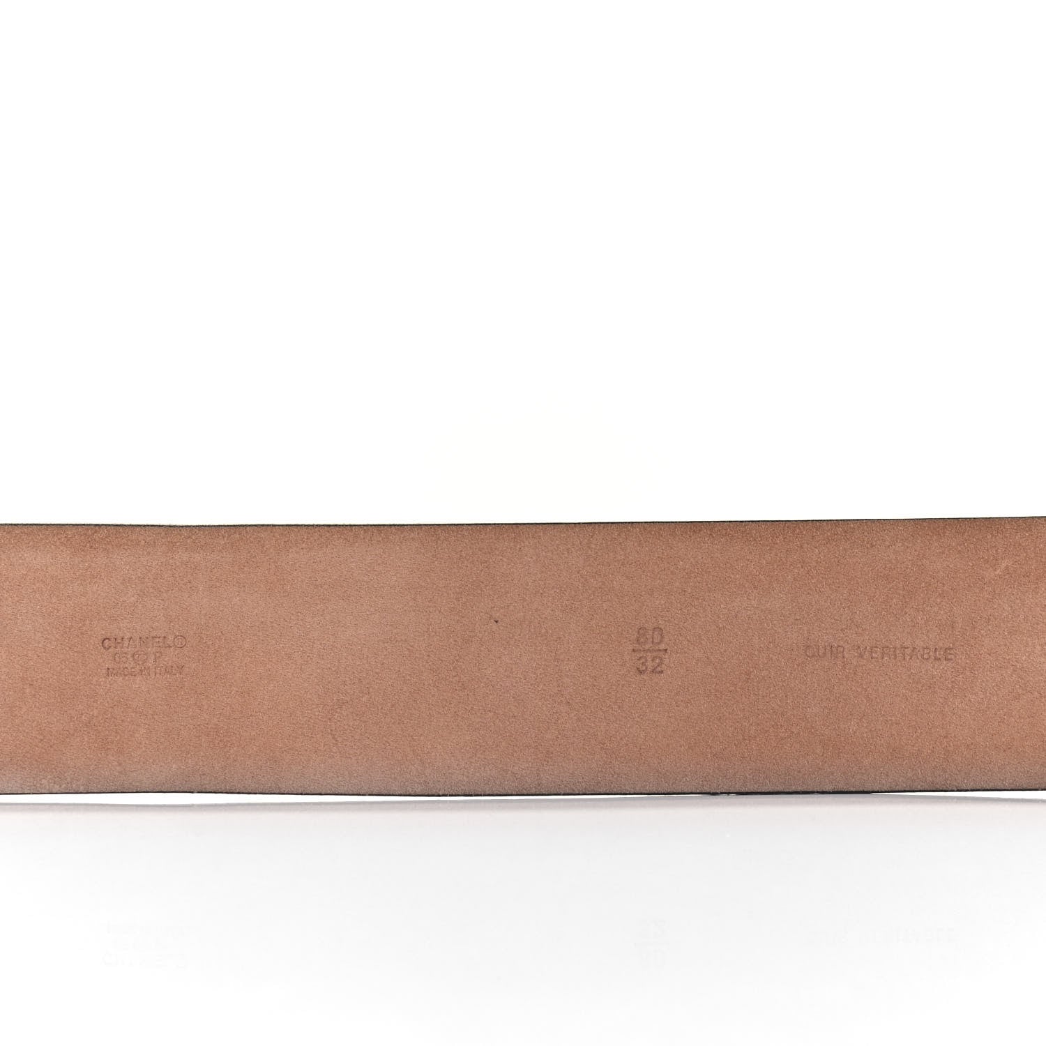 Chanel Calfskin CC Belt 80 32 Black 3 of 3