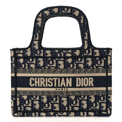 Christian Dior Oblique Mini Book Tote Blue Multicolor 1 of 8