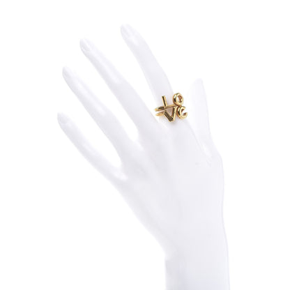 Louis Vuitton LV and Me Love Ring M Gold 2 of 5