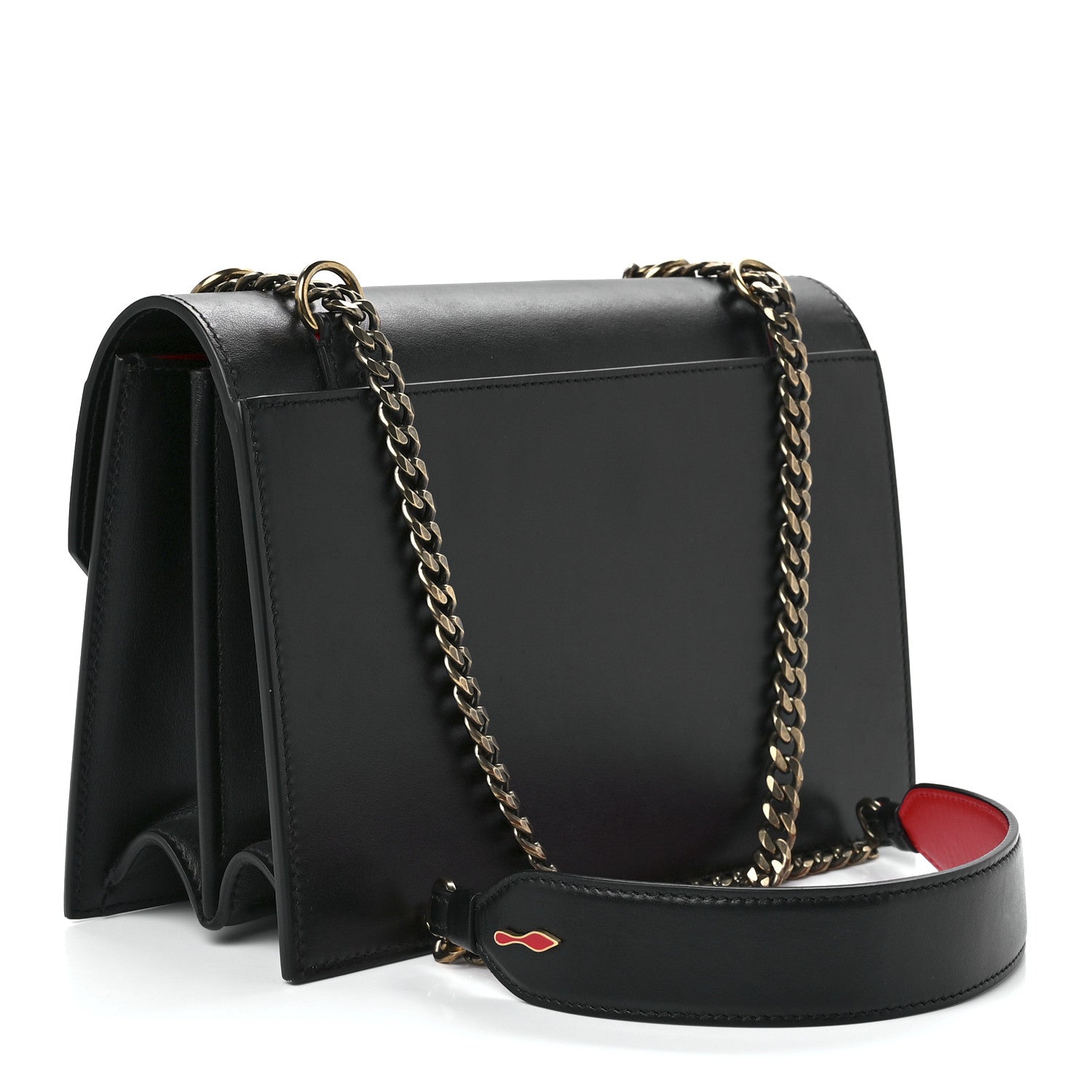 Christian Louboutin Calfskin Large Elisa Shoulder Bag Black 3 of 12