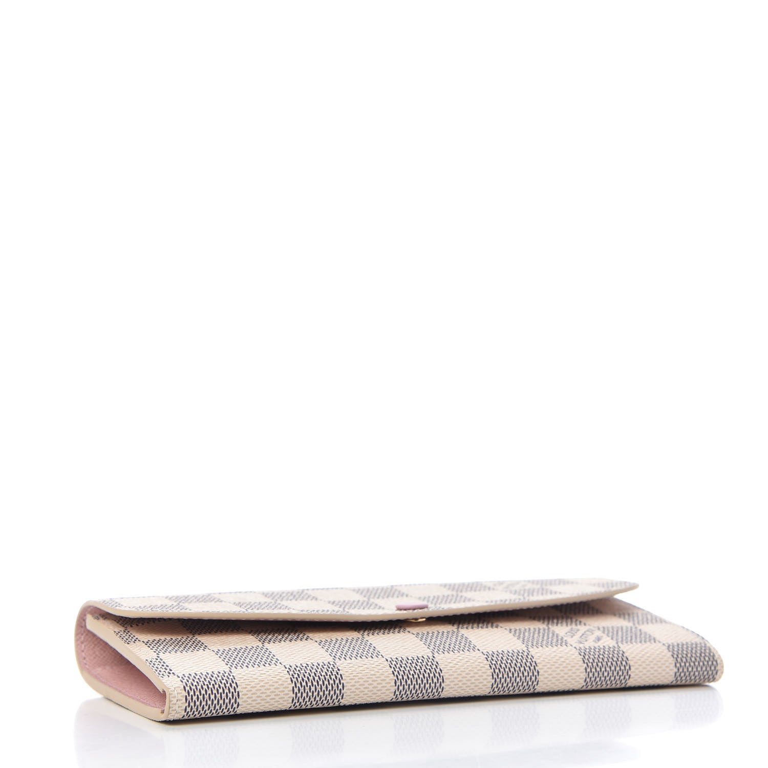 Louis Vuitton Damier Azur Emilie Wallet Rose Ballerine 4 of 11