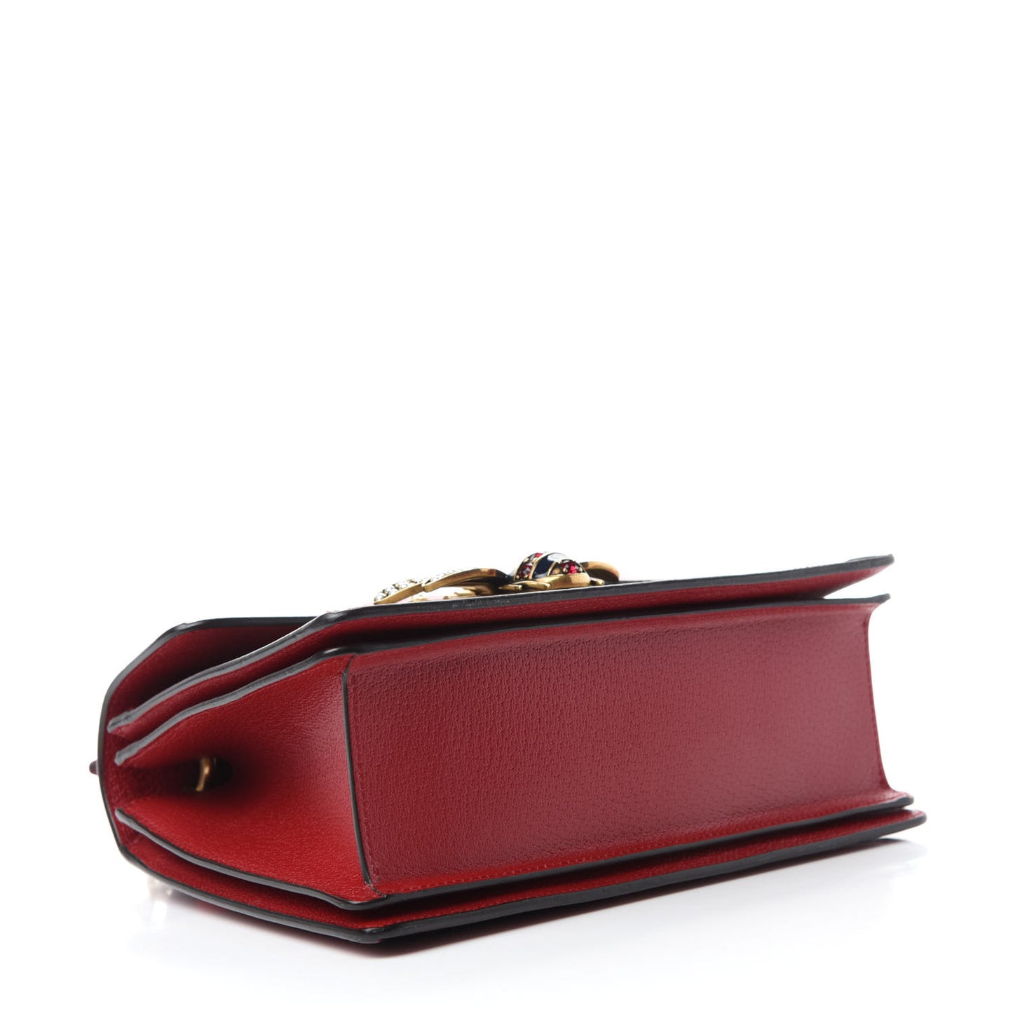 GG Supreme Monogram Small Queen Margaret Top Handle Bag Red