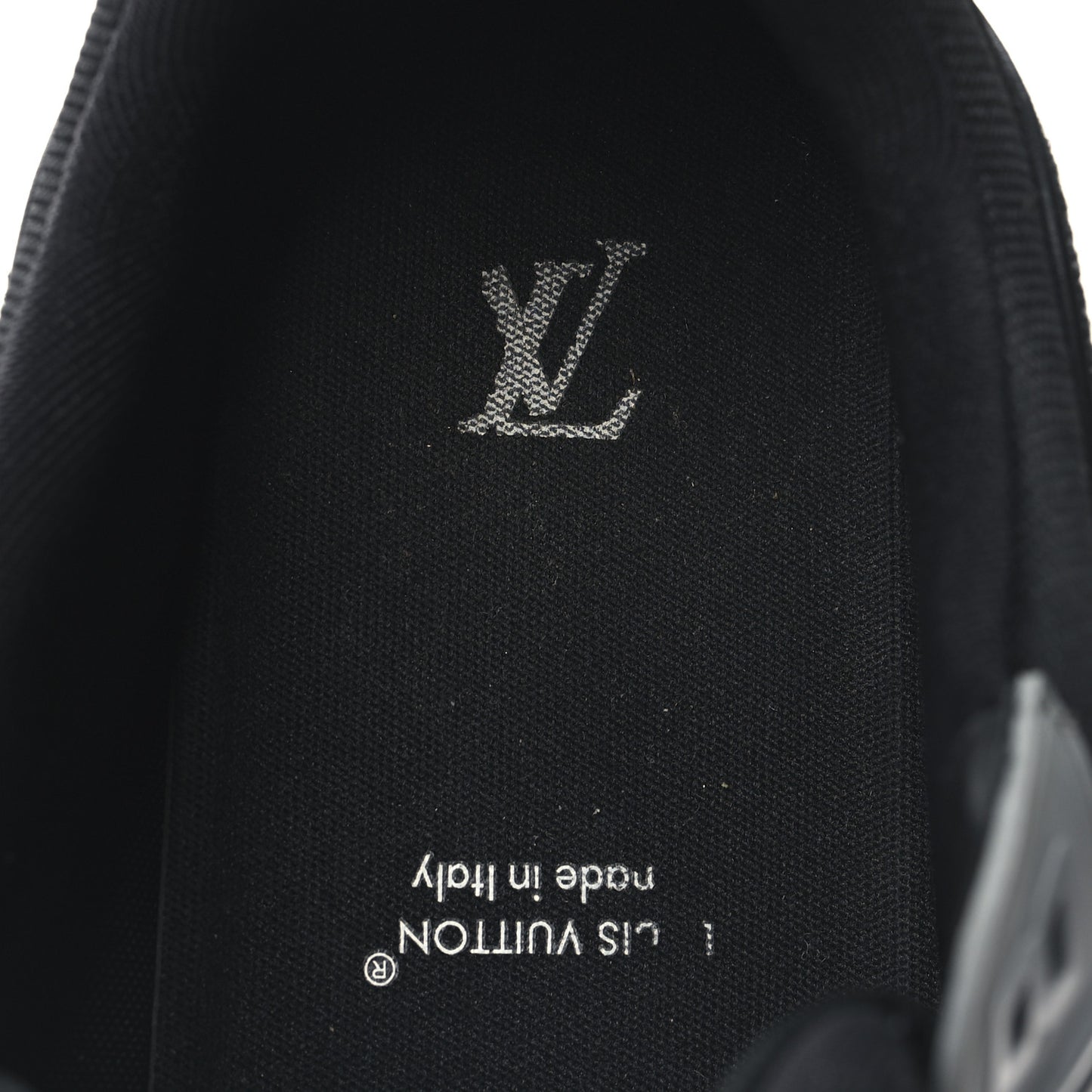 Damier Denim Calfskin Mens LV Trainer Sneakers 10 Black