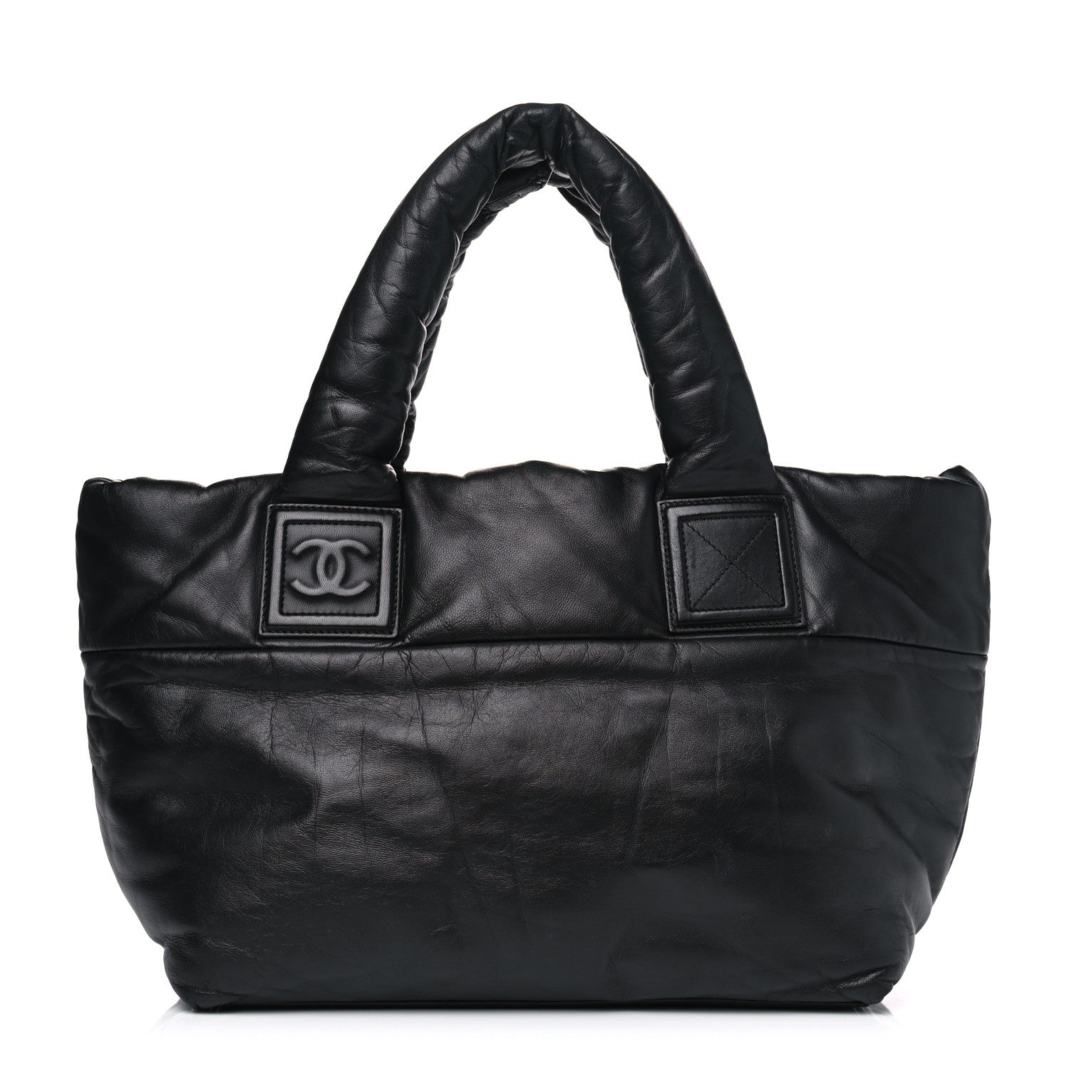 Chanel Lambskin Quilted Small Coco Cocoon Reversible Tote Black 1 of 4