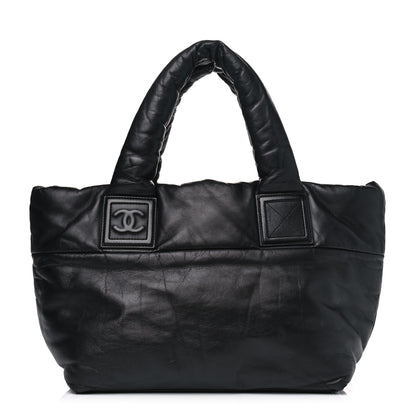 Chanel Lambskin Quilted Small Coco Cocoon Reversible Tote Black 1 of 4