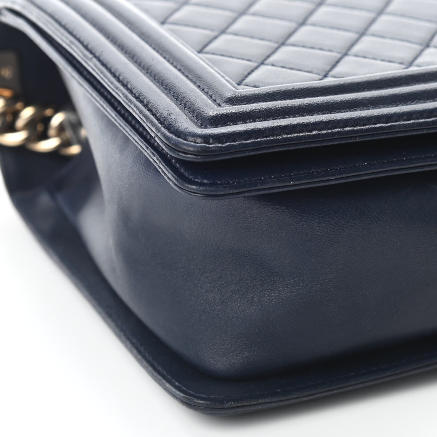 Chanel Lambskin Quilted New Medium Boy Flap Navy 7 of 10