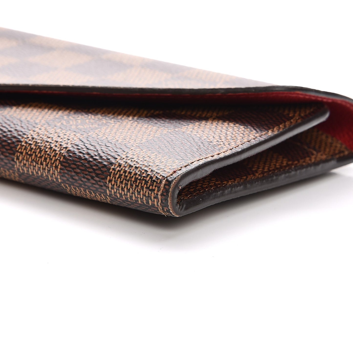 Damier Ebene Josephine Wallet Red