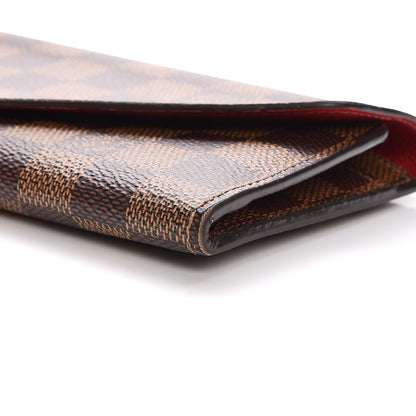 Louis Vuitton Damier Ebene Josephine Wallet Red 10 of 11