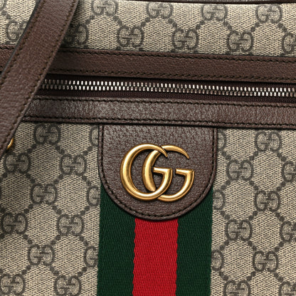 Gucci GG Supreme Monogram Web Small Ophidia Messenger Bag Brown 9 of 11