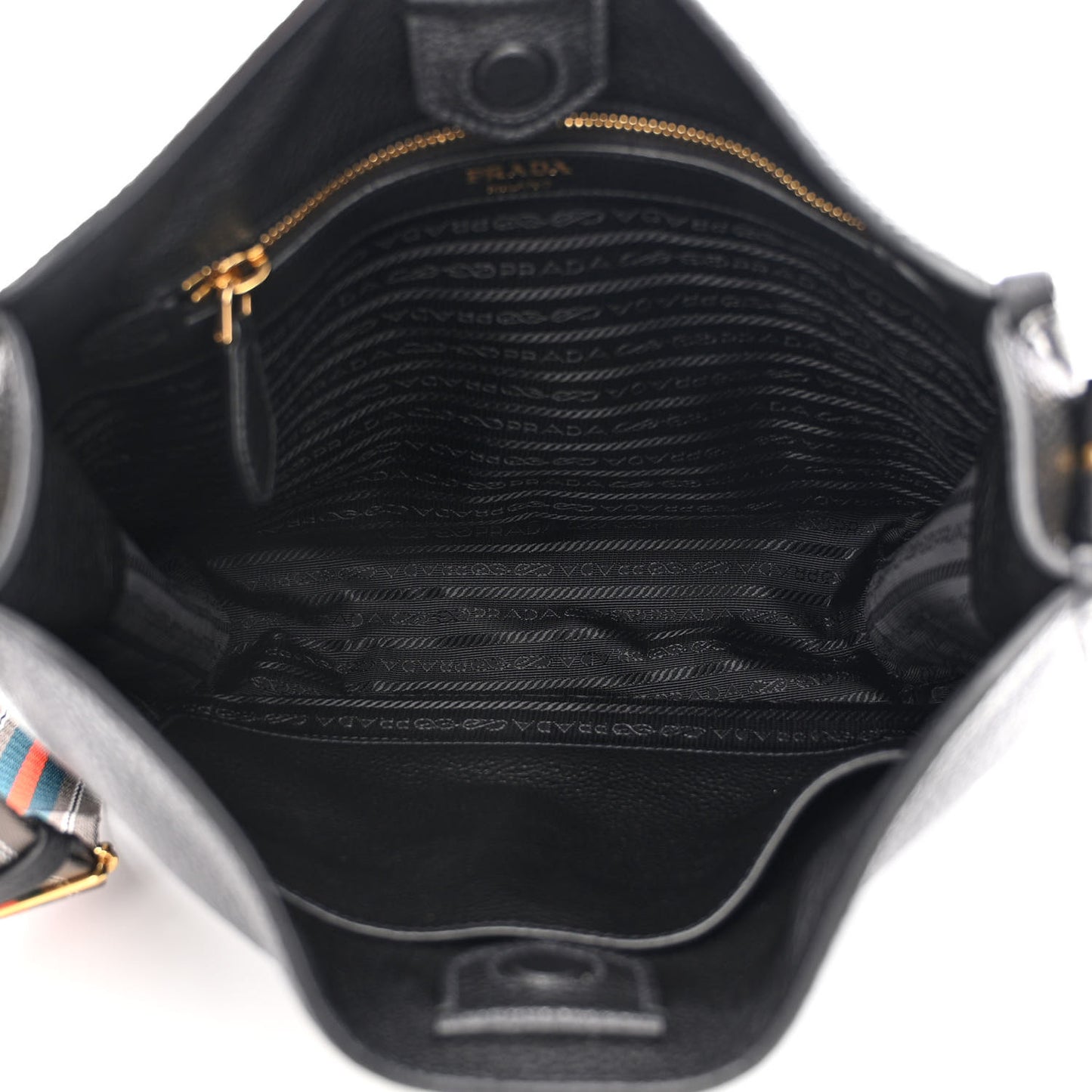 Vitello Daino Hobo Messenger Bag Black