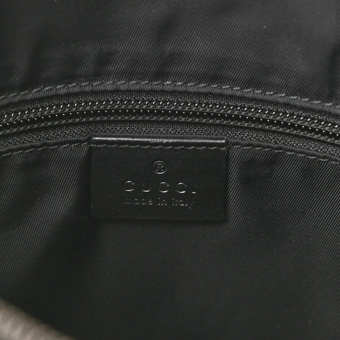 GG Supreme Monogram Crossbody Messenger Bag Black Grey