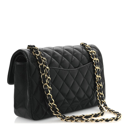 Chanel Lambskin Quilted Small Double Flap Black 3 of 11