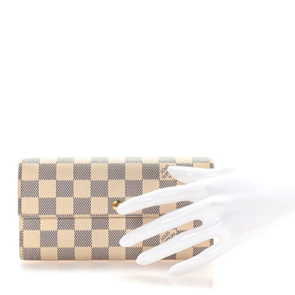 Louis Vuitton Damier Azur Sarah Wallet 2 of 8