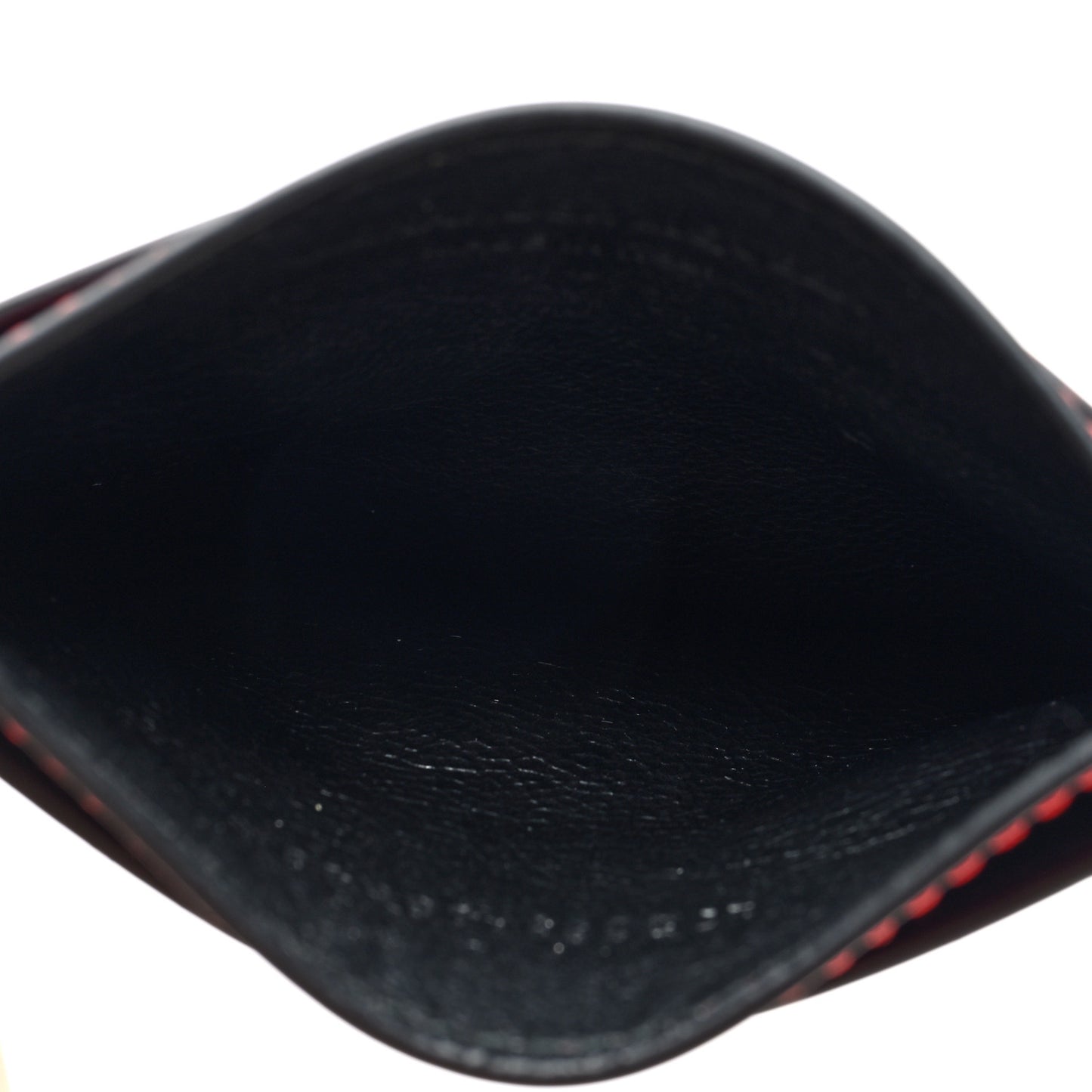 Patent Skull Card Holder Crimson