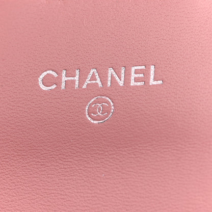 Chanel Lambskin Quilted Flap Card Holder Pink 6 of 8