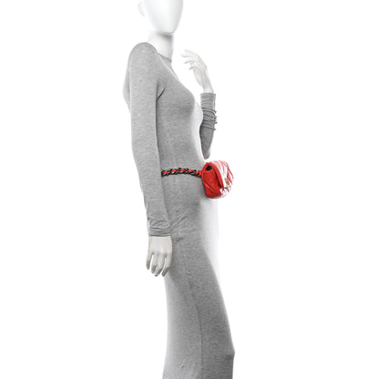 Chanel Goatskin Quilted Chanel 19 Waist Bag Red 2 of 10