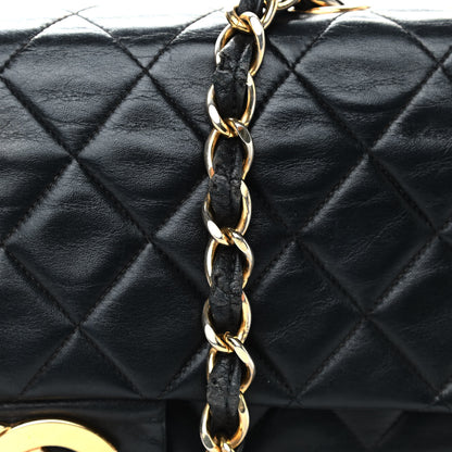 Chanel Lambskin Quilted XL Jumbo Single Flap Black 10 of 14