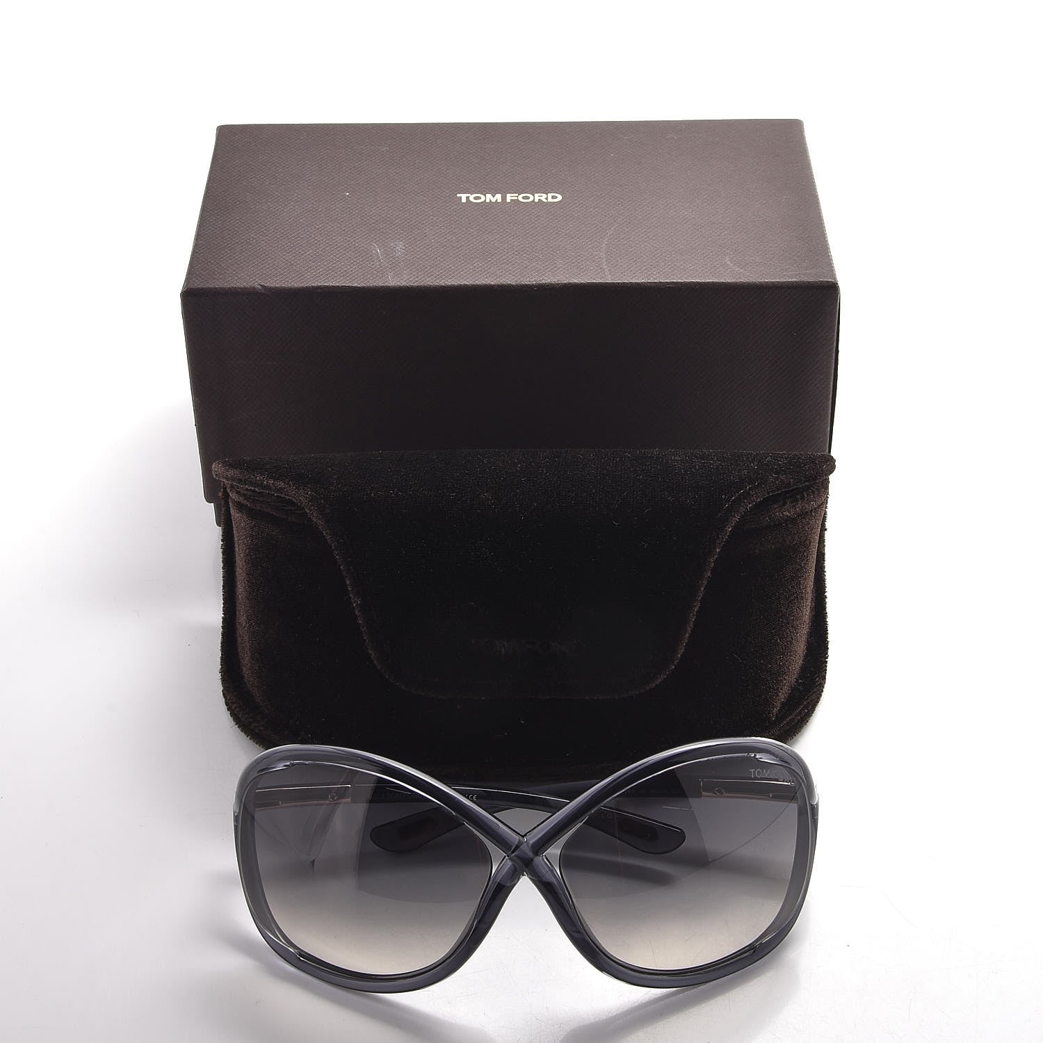 Tom Ford Acetate Whitney Crossover Sunglasses TF9 Grey 7 of 7
