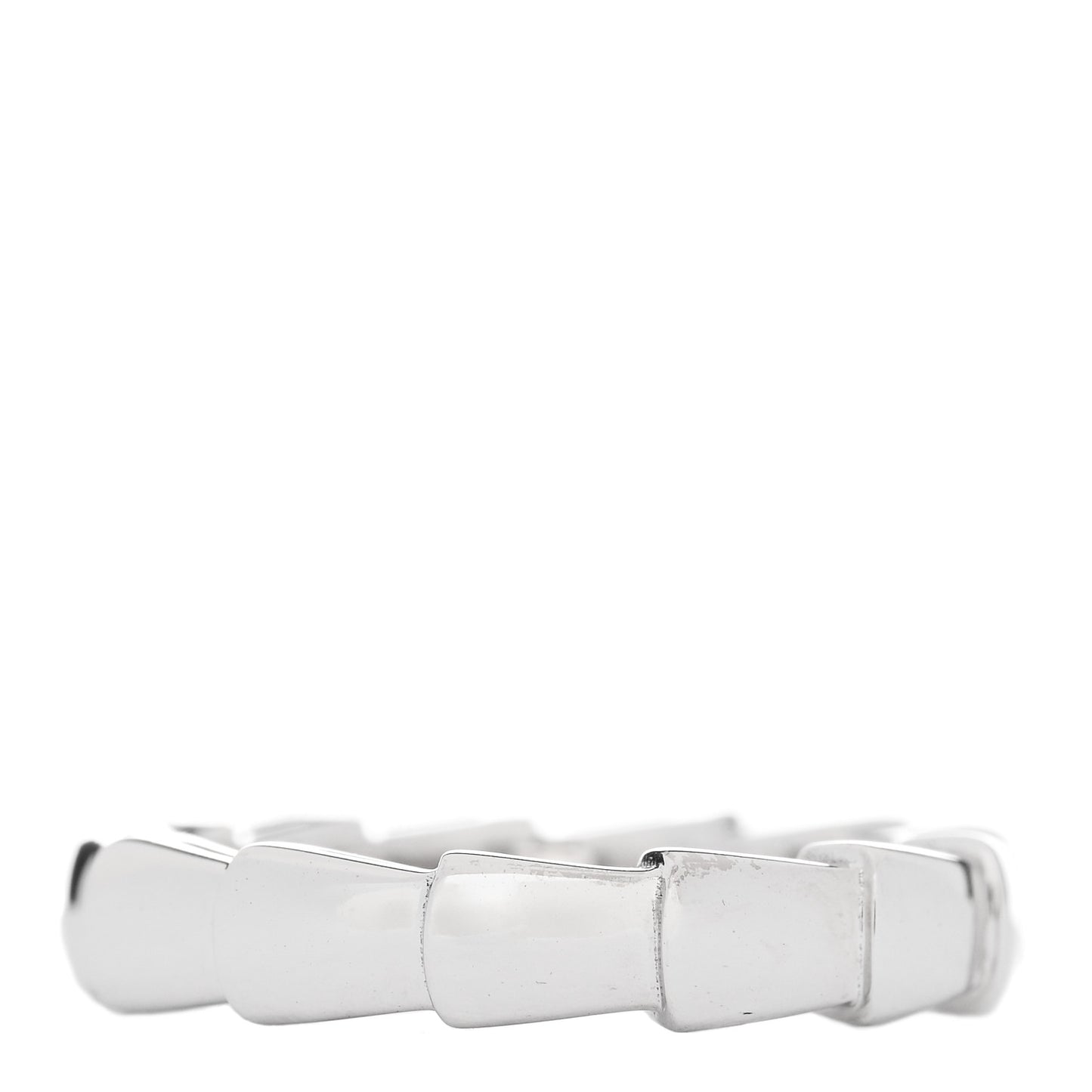 18K White Gold Serpenti Viper Band Ring 47 4.25