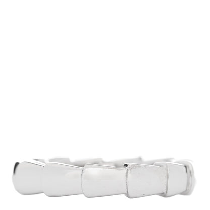 Bulgari 18K White Gold Serpenti Viper Band Ring 47 4.25 3 of 7