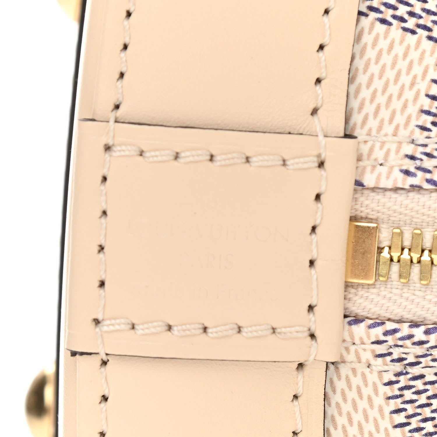 Louis Vuitton Damier Azur Braided Alma BB 6 of 10
