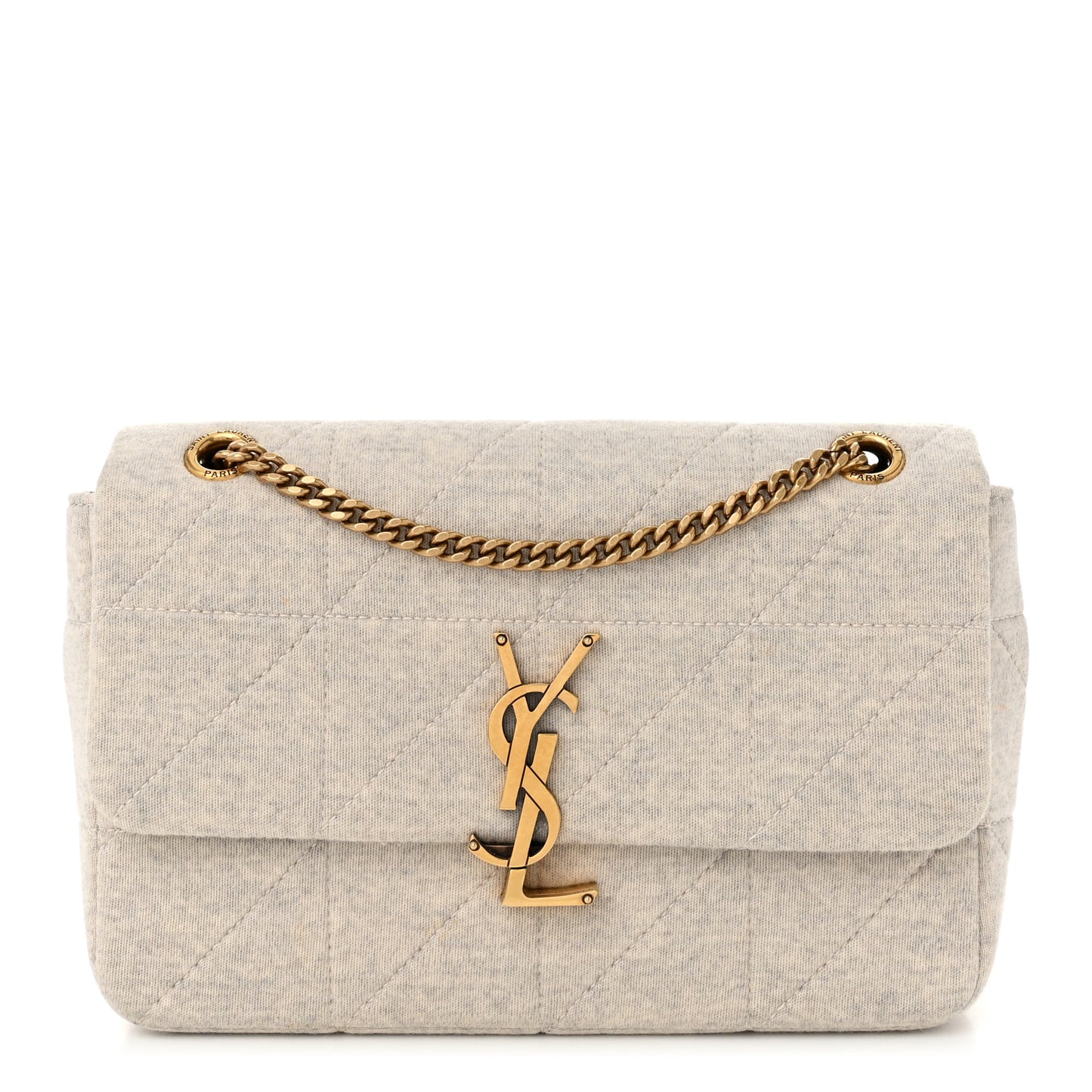 Jersey Wool Patchwork Monogram Medium Jamie Off White