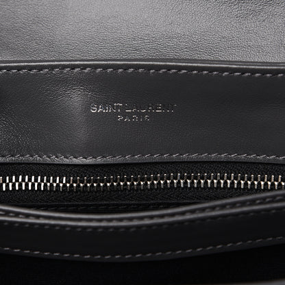 Saint Laurent Calfskin Y Quilted Monogram Toy Loulou Crossbody Bag Storm 5 of 9