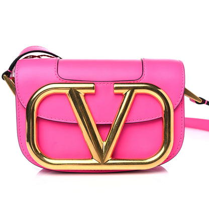 Valentino Garavani Calfskin Small Supervee Crossbody Bag Azalea 6 of 8