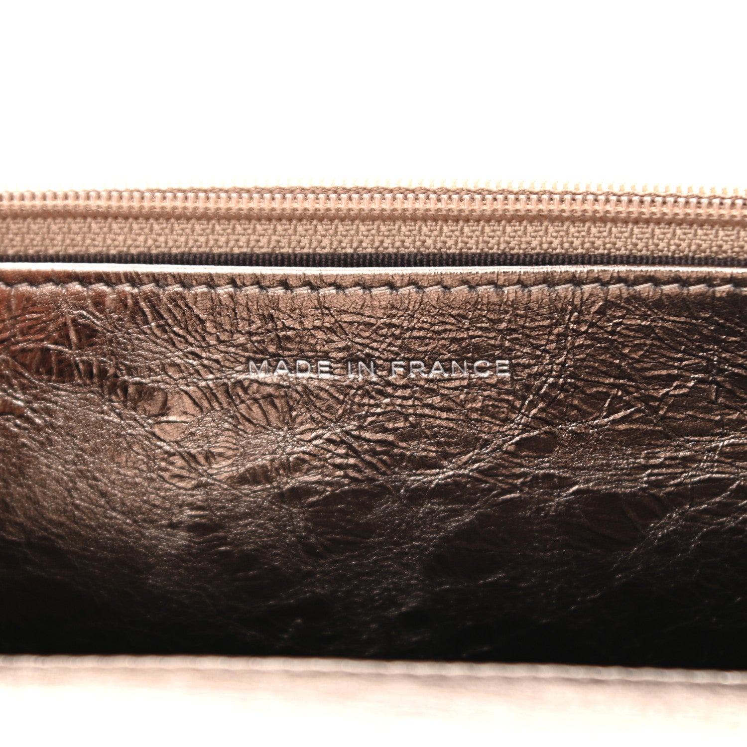 Chanel Metallic Aged Calfskin Quilted Reissue Wallet On Chain WOC Bronze 7 of 11