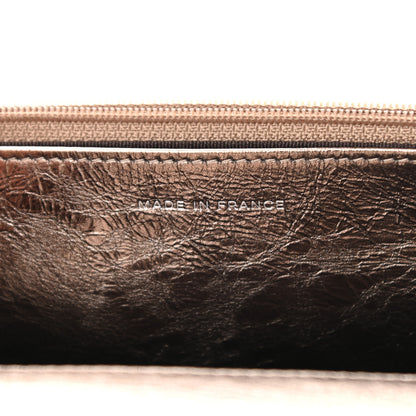 Chanel Metallic Aged Calfskin Quilted Reissue Wallet On Chain WOC Bronze 7 of 11