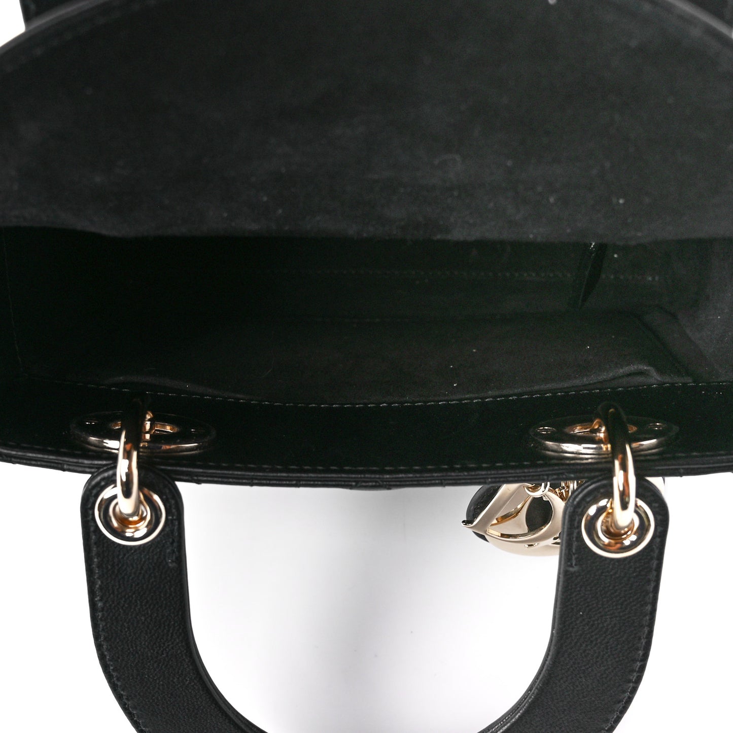 Lambskin Cannage Small My ABCDior Lady Dior Black