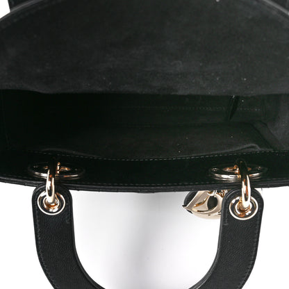 Christian Dior Lambskin Cannage Small My ABCDior Lady Dior Black 5 of 11
