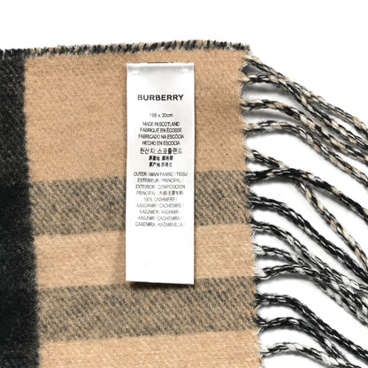 Burberry Cashmere Love Scarf Archive Beige Black 4 of 4