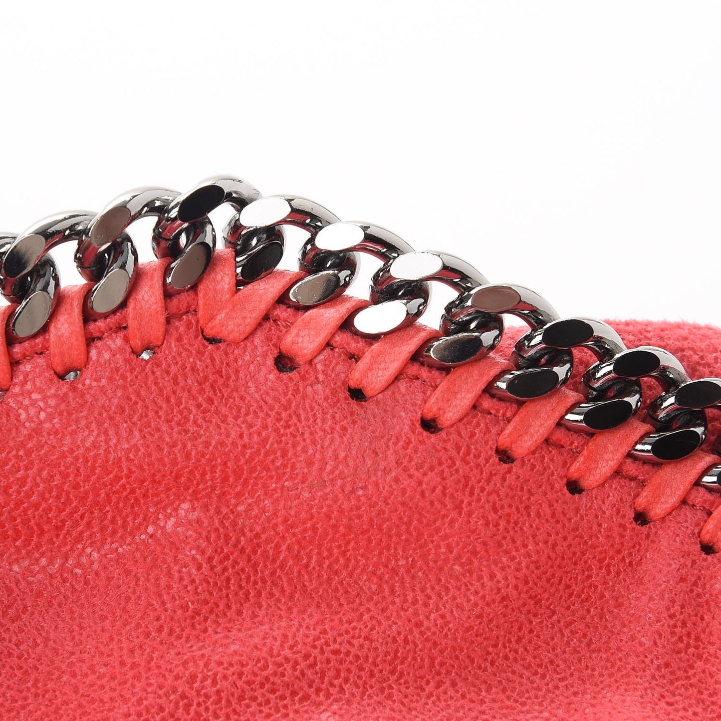 Shaggy Deer Mini Falabella Fold Over Tote Pink Fluo