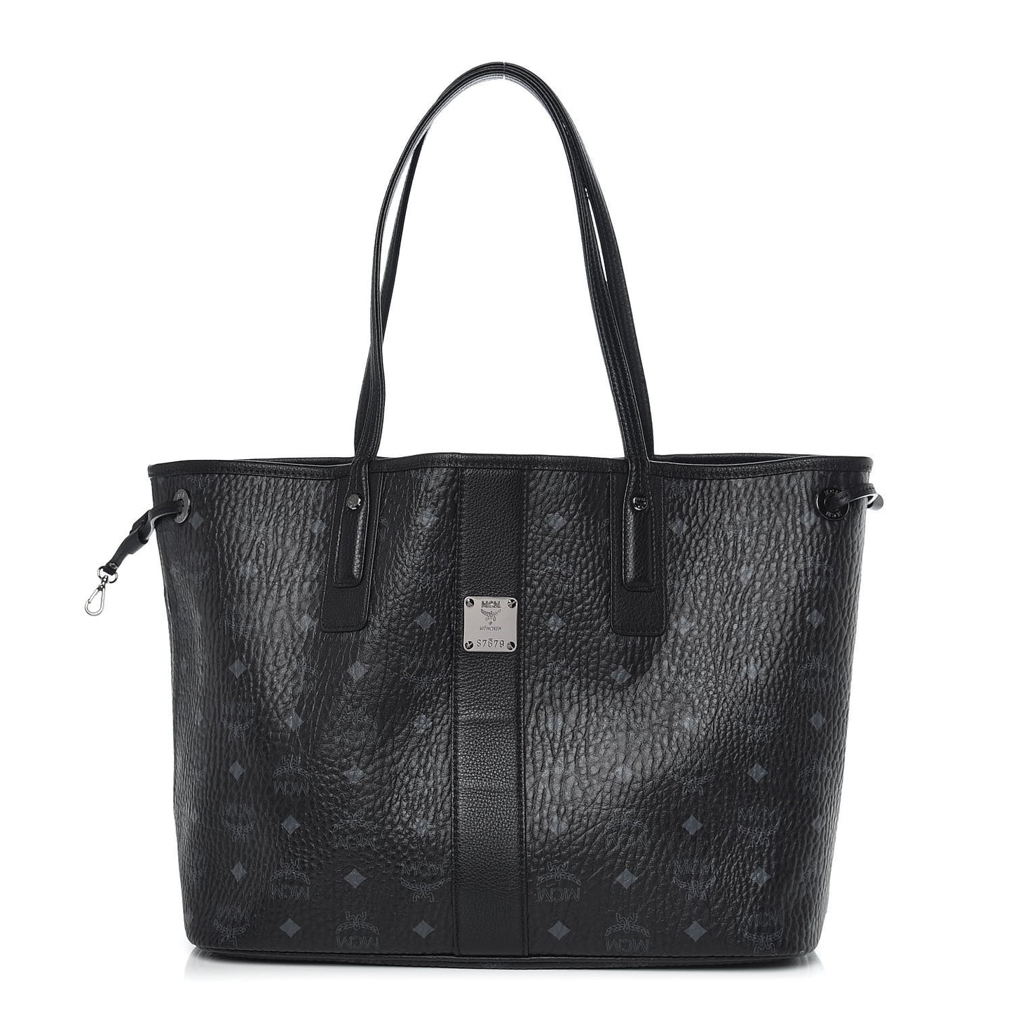 Visetos Medium Liz Reversible Shopper Tote Black