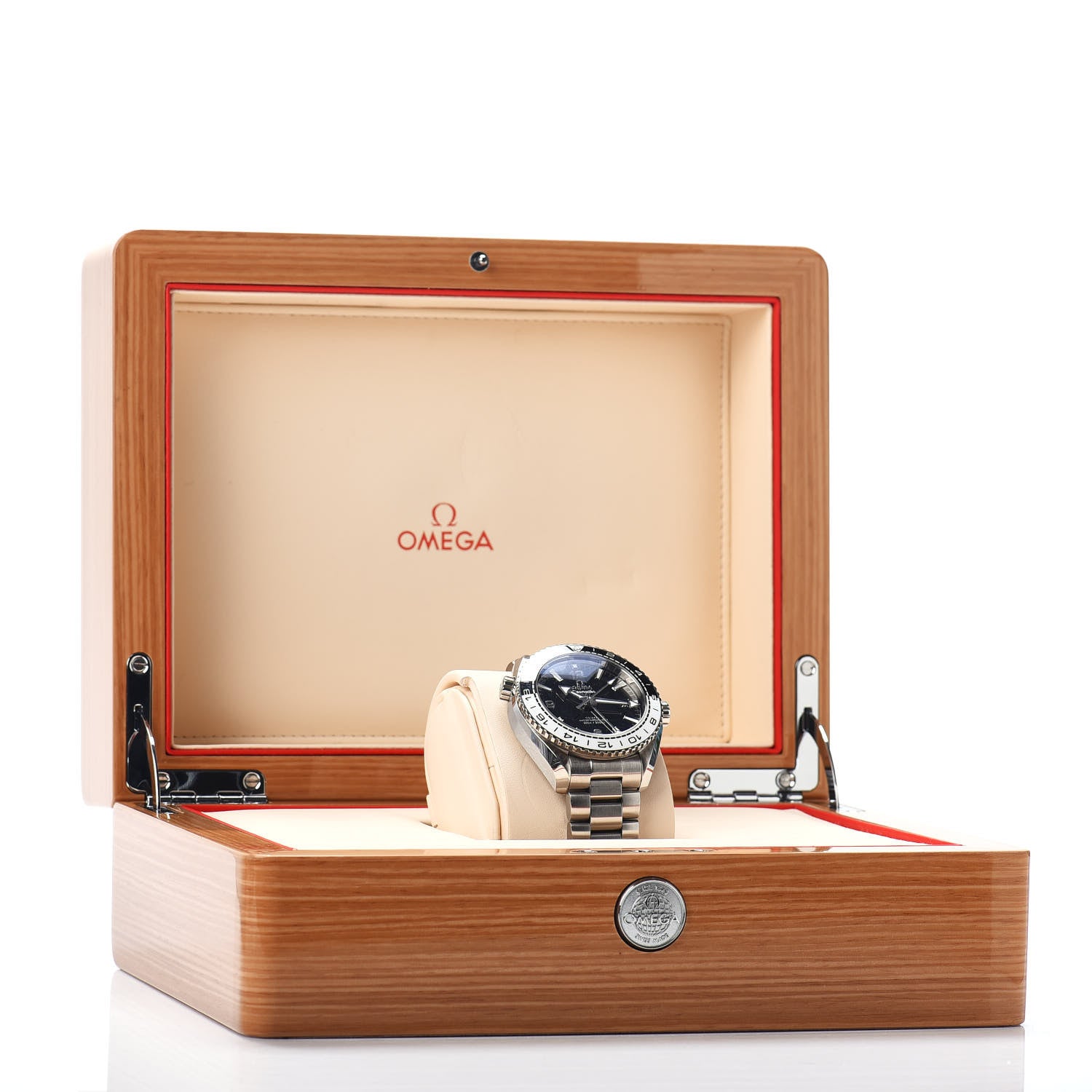 Omega Stainless Steel 43mm Seamaster Planet Ocean GMT Automatic Watch Black 215.30.44.22.01.001 5 of 5