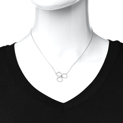 Tiffany Platinum Diamond Large Paper Flowers Pendant Necklace 2 of 6