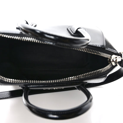 Givenchy Textured Patent Calfskin Small Antigona Black 5 of 11