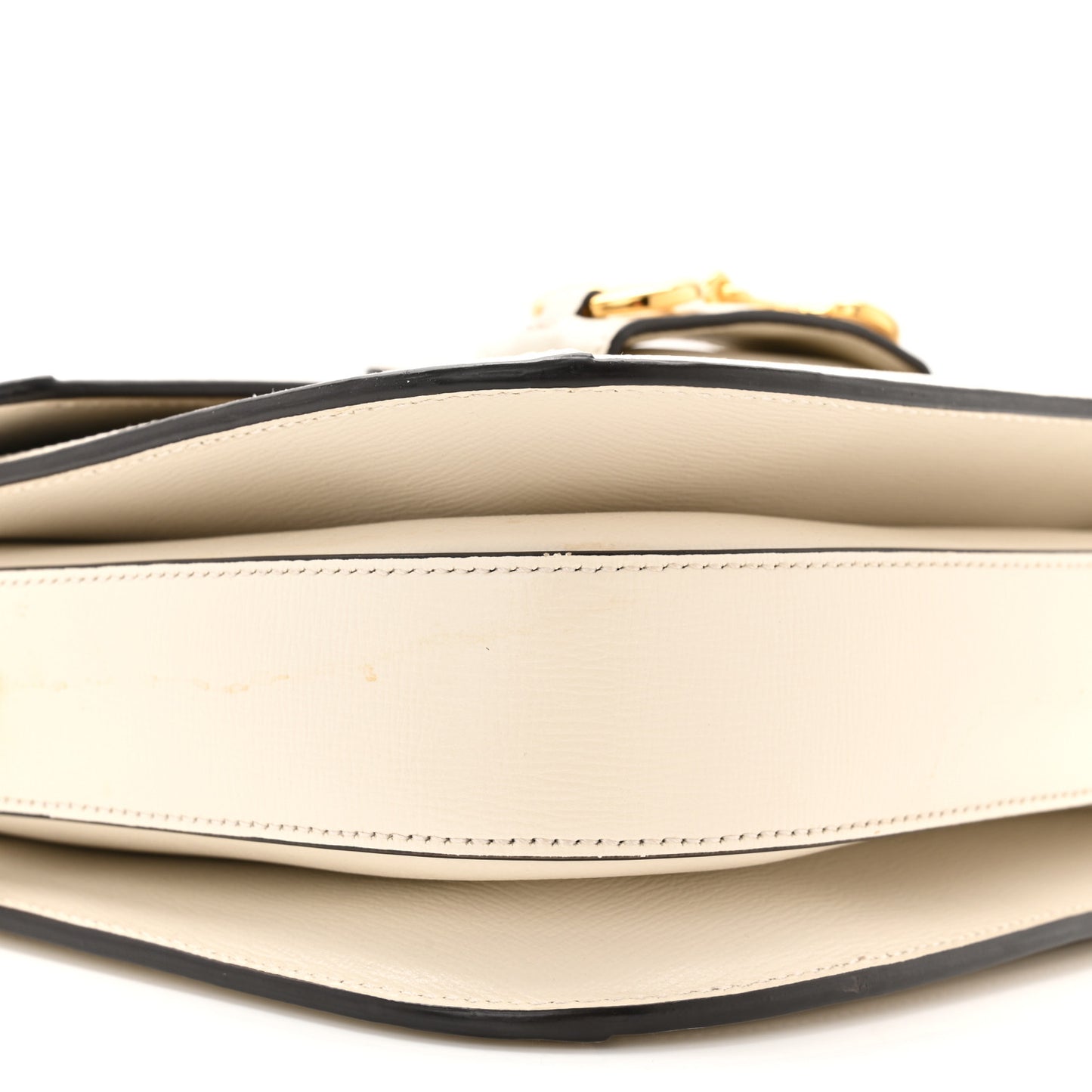 GG Supreme Monogram Horsebit 1955 Shoulder Bag Beige Mystic White